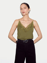 Modal Lace Cami | Green