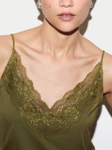 Modal Lace Cami | Green