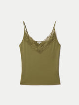 Modal Lace Cami | Green