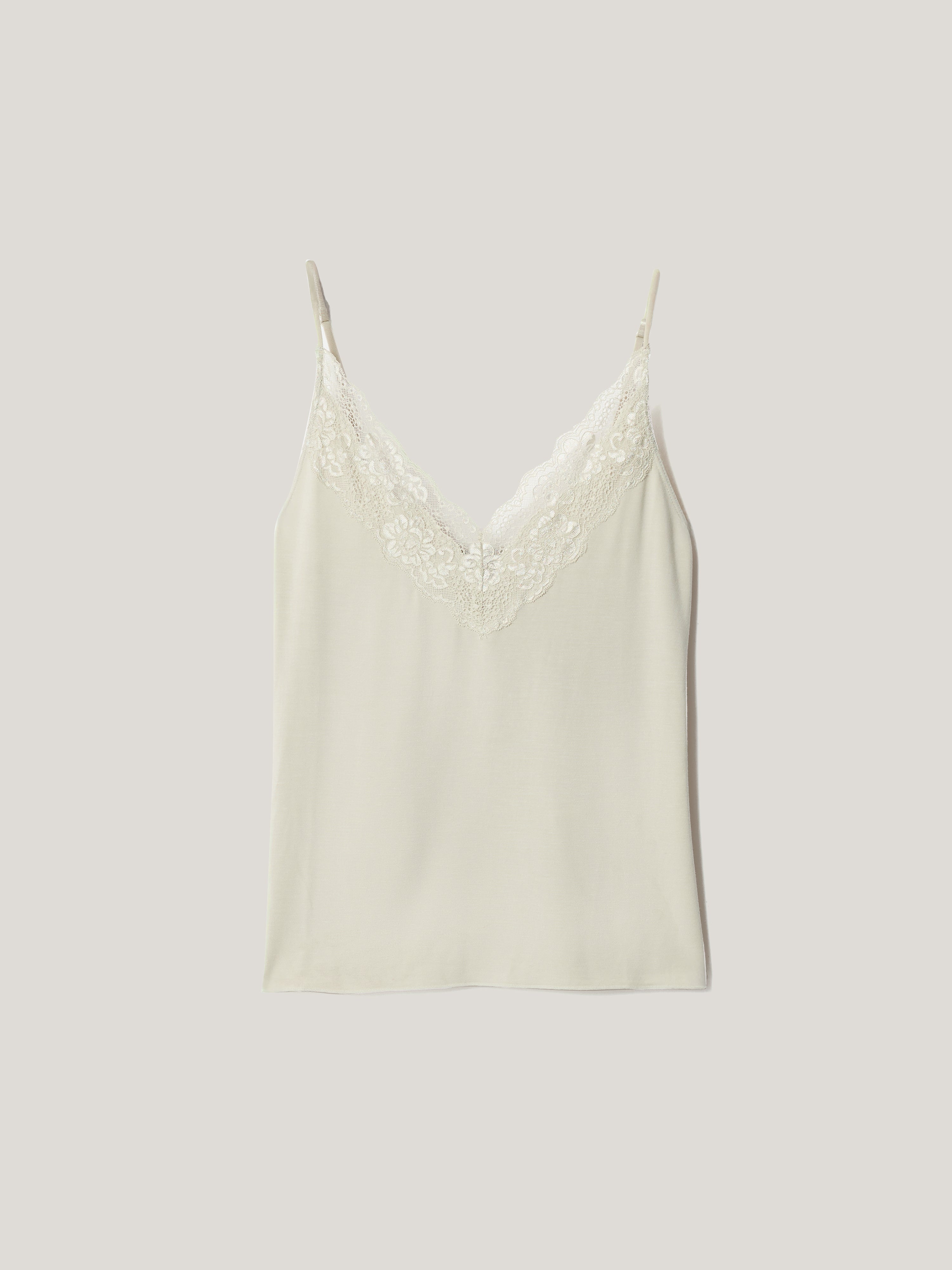 Modal Lace Cami | Pastel Aloe – Jigsaw