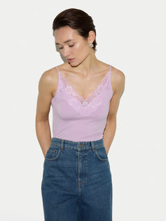 Modal Lace Cami | Lilac Frost