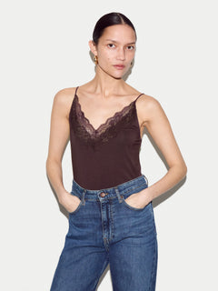 Modal Lace Cami | Eggplant