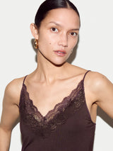 Modal Lace Cami | Eggplant