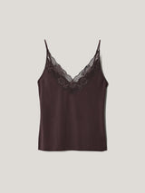 Modal Lace Cami | Eggplant