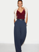 Modal Lace Cami | Burgundy