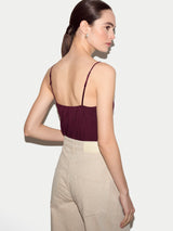 Modal Lace Cami | Burgundy