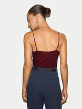 Modal Lace Cami | Burgundy