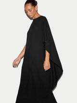 Jersey Cape Dress | Black