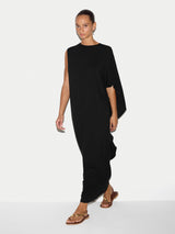 Jersey Cape Dress | Black