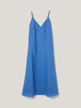 Linen Beach Sundress | Blue