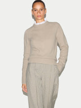 Wool Cashmere Saddle Jumper | Cream