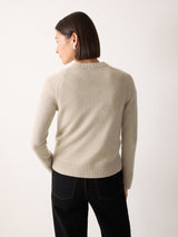 Wool Cashmere Saddle Jumper | Cream