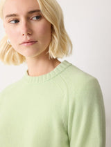 Wool Cashmere Saddle Jumper | Green