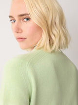 Wool Cashmere Saddle Jumper | Green