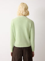 Wool Cashmere Saddle Jumper | Green