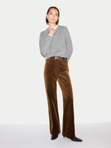 Wool Cashmere Saddle Jumper | Grey