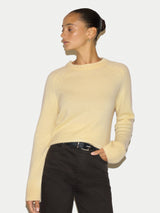 Wool Cashmere Saddle Jumper | Yellow