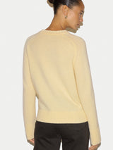 Wool Cashmere Saddle Jumper | Yellow