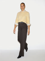 Wool Cashmere Saddle Jumper | Yellow