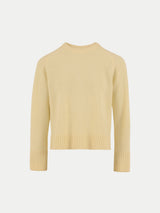 Wool Cashmere Saddle Jumper | Yellow