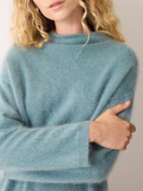 Halo Cashmere Oversized Jumper | Blue