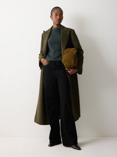 Halo Cashmere Oversized Jumper | Green