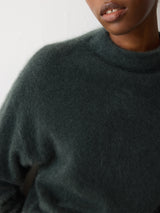 Halo Cashmere Oversized Jumper | Green