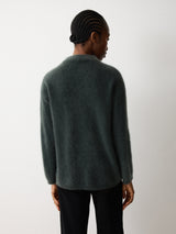 Halo Cashmere Oversized Jumper | Green