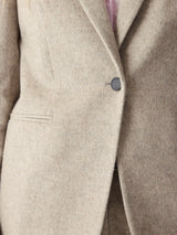 Cove Wool Melange Blazer | Brown