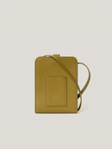 Leather Crossbody Phone Bag | Green