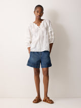 Textured Jacquard Top | White