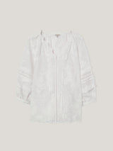 Textured Jacquard Top | White