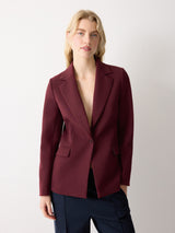 Kenley Compact Blazer | Burgundy