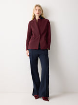 Kenley Compact Blazer | Burgundy