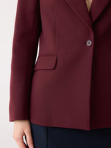 Kenley Compact Blazer | Burgundy