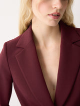 Kenley Compact Blazer | Burgundy