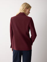 Kenley Compact Blazer | Burgundy