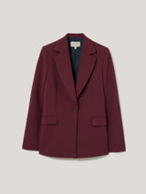 Kenley Compact Blazer | Burgundy