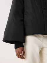 Short Hooded Puffer Coat | Black