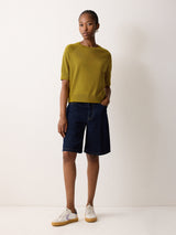 Fine Merino Raglan T-shirt | Green