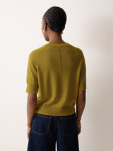 Fine Merino Raglan T-shirt | Green