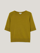 Fine Merino Raglan T-shirt | Green