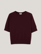 Fine Merino Raglan T-shirt | Burgundy
