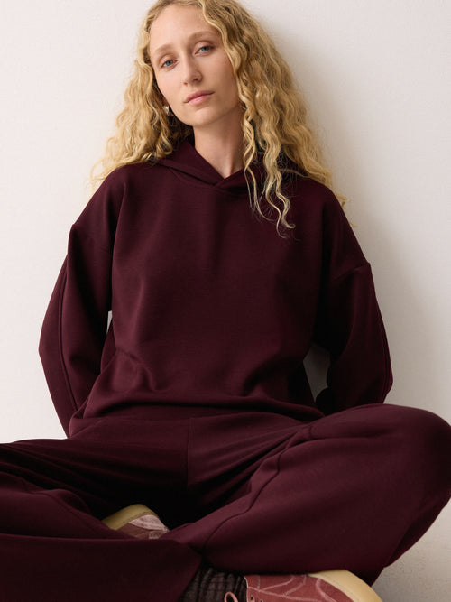Luxe Sweat Hoodie | Burgundy