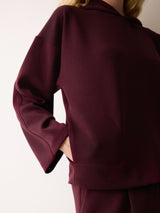 Luxe Sweat Hoodie | Burgundy