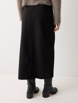 Stretch Crepe Pencil Skirt | Black