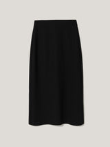 Stretch Crepe Pencil Skirt | Black