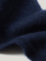 Halo Cashmere Triangle Scarf | Navy
