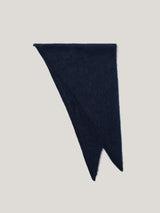 Halo Cashmere Triangle Scarf | Navy