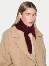 Halo Cashmere Triangle Scarf | Burgundy